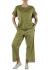 VERDE | Blusa in popeline con inserti in pizzo crochet