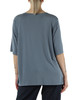 CARTA DA ZUCCHERO | T-shirt in misto modal con collo drappeggiato