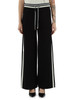 NERO | Pantaloni con coulisse in maglina di misto viscosa