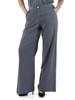 GRIGIO | Pantalone in lyocell con spacchi laterali