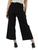 NERO | Pantalone gamba larga in tessuto fluido