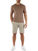 MARRONE | T-shirt in cotone piquet stretch
