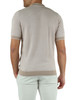 BEIGE | Polo con zip traforata in maglina di cotone