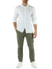 VERDE MILITARE | Pantalone BENNI Regular fit in cotone stretch