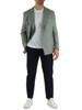 GRIGIO | Giacca TOM regular in lana vergine, cotone e seta