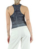 BLU | LIU JO feat. ELODIE: Top stampa denim in viscosa stretch