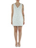 WEISS | Kurzes Kleid mit Perlen und Pailletten