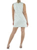 BIANCO | Abito corto con perline e paillettes