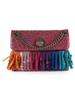 MULTICOLOR | Borsa a tracolla con strass MINI KENSINGTON FRINGES