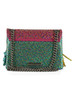 MULTICOLOR | Borsa a tracolla con strass MINI KENSINGTON FRINGES