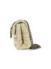 BEIGE | Borsa a tracolla con strass RAFFIA MINI KENSINGTON