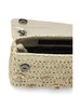 BEIGE | Borsa a tracolla con strass RAFFIA MINI KENSINGTON