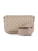 ROSA CHIARO | Mini borsa a tracolla con motivo logo impresso