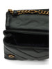 SCHWARZ | Gesteppte Ledertasche MINI KENSINGTON KURT