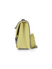 GIALLO | Borsa a tracolla con placca logo frontale