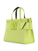 LIME | Borsa a mano traforata grande con placca logo frontale