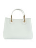 WEISS | MyEA Small Handtasche mit Hammerschlageffekt