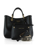 SCHWARZ | MyEA Small Handtasche mit Hammerschlageffekt