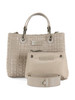 BEIGE | Borsa a mano MyEA Small in tessuto intrecciato