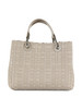 BEIGE | Borsa a mano MyEA Small in tessuto intrecciato