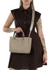 BEIGE | Borsa a mano MyEA Small in tessuto intrecciato