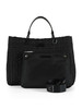 SCHWARZ | MyEA Large Handtasche aus geflochtenem Stoff