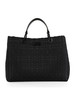 SCHWARZ | MyEA Large Handtasche aus geflochtenem Stoff