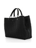 SCHWARZ | MyEA Large Handtasche aus geflochtenem Stoff
