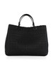 SCHWARZ | MyEA Large Handtasche aus geflochtenem Stoff