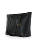 SCHWARZ | ANDIE Medium Tote Bag aus genarbtem Leder