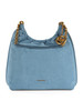 AZZURRO | Borsa a spalla in suede INDIE Large