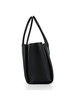 NERO | Borsa tote con patch logo frontale