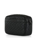 NERO | Beauty case in ecopelle con logo impresso