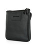 NERO | Borsa a tracolla in pelle con patch logo frontale