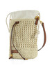 BEIGE | Borsa a secchiello NEFELI in paglia crochet