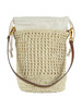 BEIGE | Borsa a secchiello NEFELI in paglia crochet