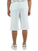 BIANCO | Bermuda in tessuto jacquard effetto spugna