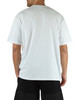 BIANCO | T-shirt loose fit in cotone con inserto stampa logo