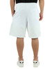 BIANCO | Pantaloncini sportivi in cotone garzato