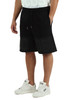 NERO | Pantaloncini sportivi in cotone garzato
