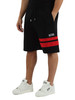 NERO | Pantaloncini sportivi in cotone garzato