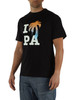 NERO | T-shirt in cotone regular fit con stampa logo frontale