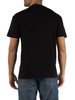 NERO | T-shirt in cotone regular fit con stampa logo frontale