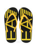 GIALLO | Infradito Beachwear con scritta logo