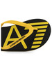 GIALLO | Infradito Beachwear con scritta logo
