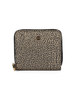 NERO | Portafoglio Small Zip Around in tessuto OP