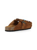MARRONE | Sabot CARIBE SUEDE con frange