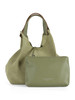 GRÜN | DUA Small Handtasche aus Veloursleder