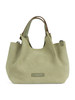GRÜN | DUA Small Handtasche aus Veloursleder