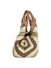 BEIGE | Borsa a mano in paglia e pelle DUA Small
